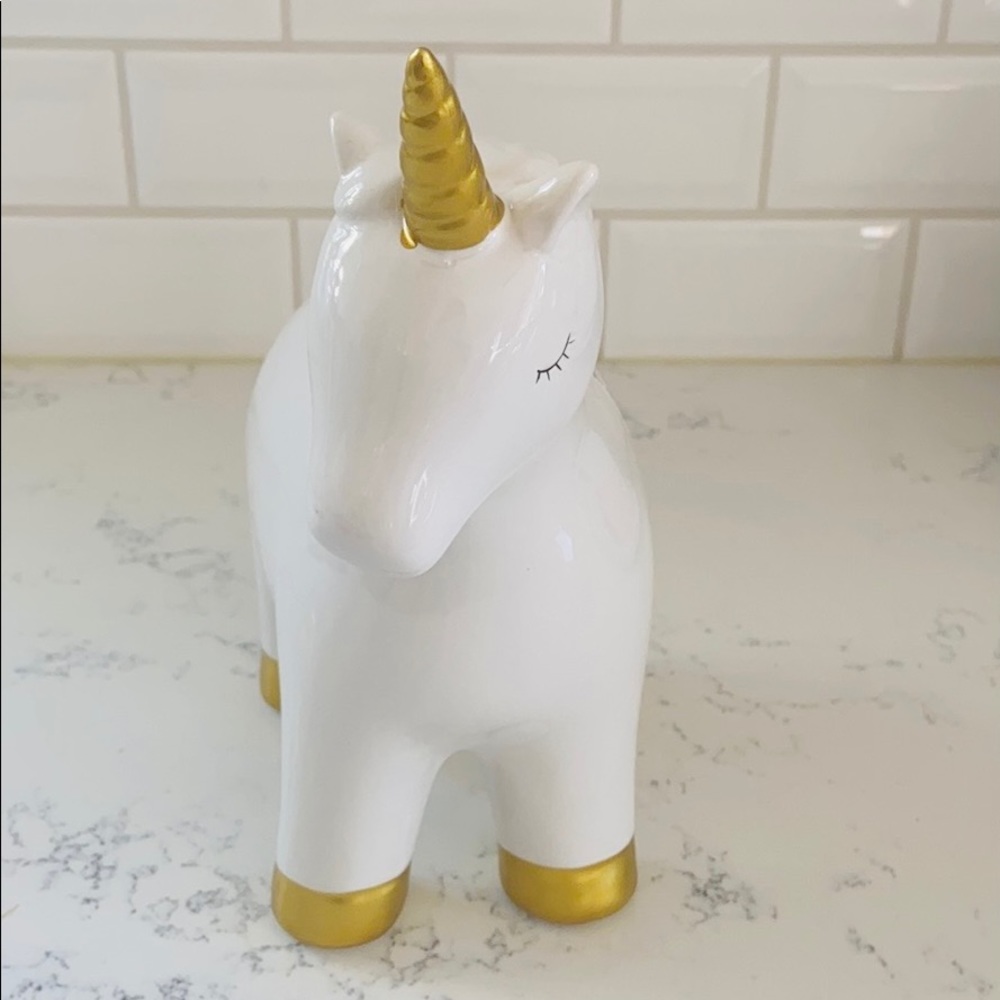Home Goods Ceramic Unicorn Coin Bank - Picture 5 of 13